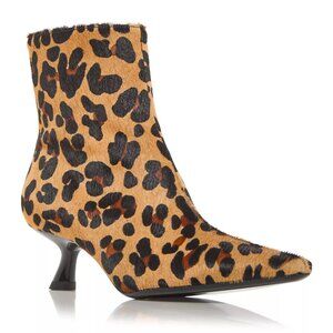NWOT Simon Miller Kuki Leopard Print Calfhair Ankle Boots Size EU 36 US 6